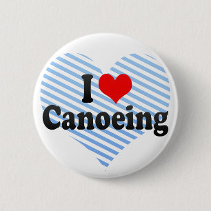 Bóton Redondo 5.08cm Eu amo Canoeing
