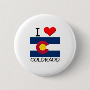Bóton Redondo 5.08cm Eu amo Colorado