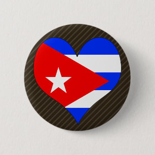 Bóton Redondo 5.08cm Eu amo Cuba