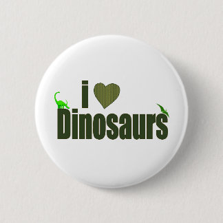 Bóton Redondo 5.08cm Eu amo dinossauros