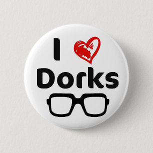 Bóton Redondo 5.08cm Eu amo dorks