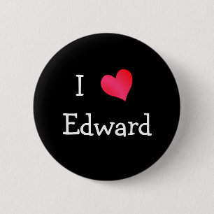 Bóton Redondo 5.08cm Eu amo Edward