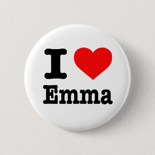BÓTON REDONDO 5.08CM "EU AMO EMMA"