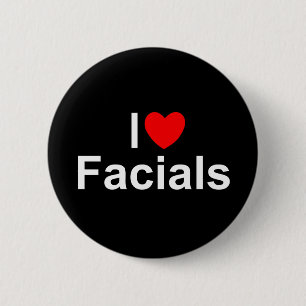 Bóton Redondo 5.08cm Eu amo Facials (do coração)