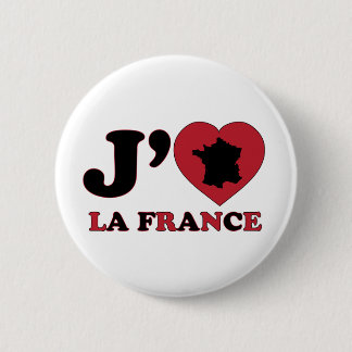 Bóton Redondo 5.08cm Eu amo France
