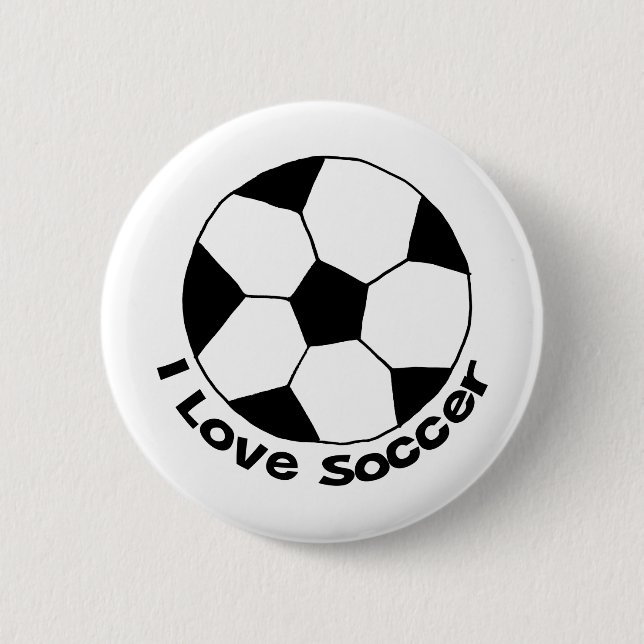 Bóton Redondo 5.08cm Eu Amo Futebol (Frente)