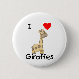 Bóton Redondo 5.08cm Eu amo girafas (2)