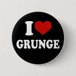 Bóton Redondo 5.08cm Eu Amo Grunge