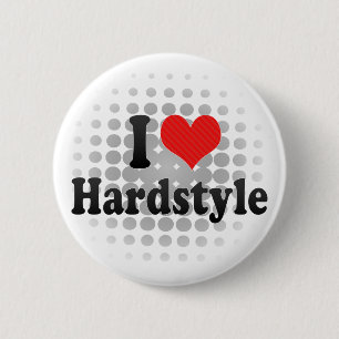 Bóton Redondo 5.08cm Eu amo Hardstyle