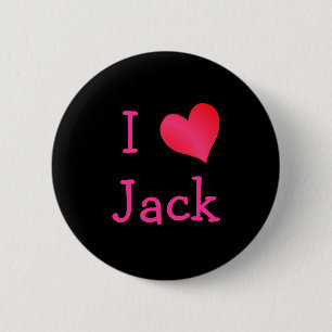 Bóton Redondo 5.08cm Eu Amo Jack