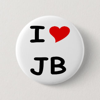 Bóton Redondo 5.08cm Eu amo JB