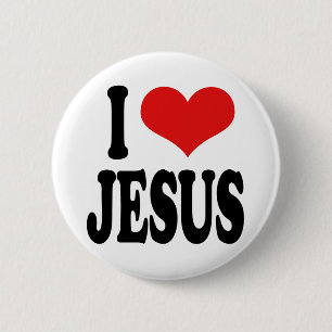 Bóton Redondo 5.08cm Eu amo Jesus