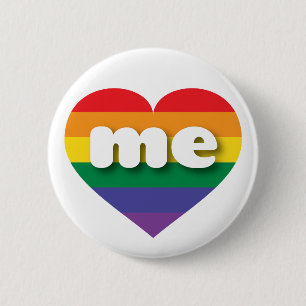Bóton Redondo 5.08cm Eu amo Maine Orgulho gay