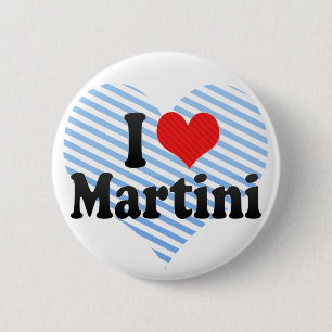 Bóton Redondo 5.08cm Eu amo Martini