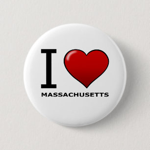 BÓTON REDONDO 5.08CM EU AMO MASSACHUSETTS