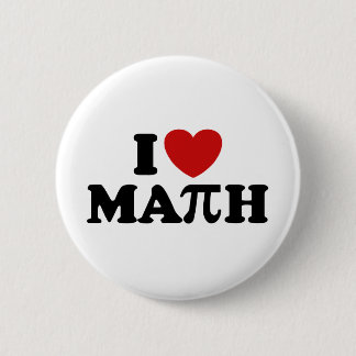 Bóton Redondo 5.08cm Eu Amo Matemática