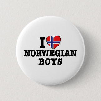 Bóton Redondo 5.08cm Eu Amo Meninos Noruegueses