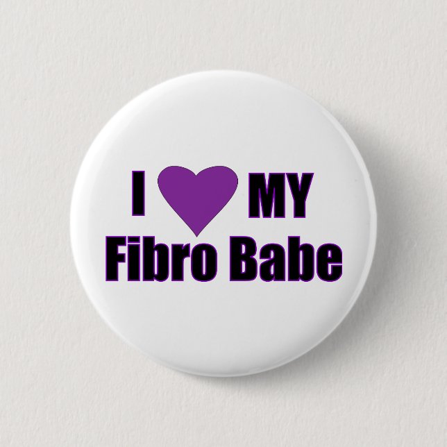 Bóton Redondo 5.08cm Eu amo meu borracho fibro (Frente)