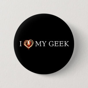 BÓTON REDONDO 5.08CM EU AMO MEU GEEK