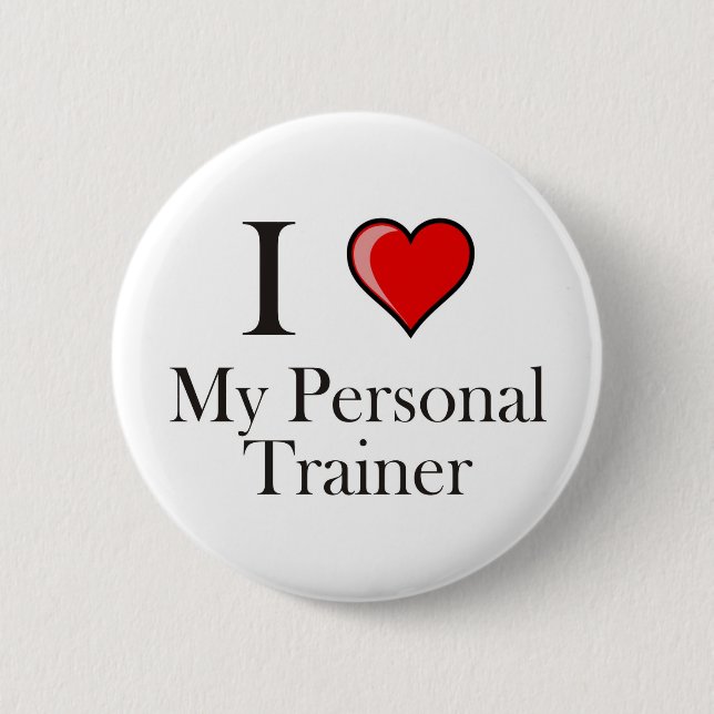 Bóton Redondo 5.08cm Eu amo meu instrutor pessoal (Frente)