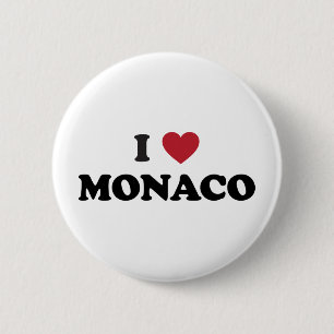 Bóton Redondo 5.08cm Eu amo Monaco