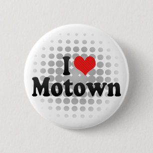 Bóton Redondo 5.08cm Eu amo Motown