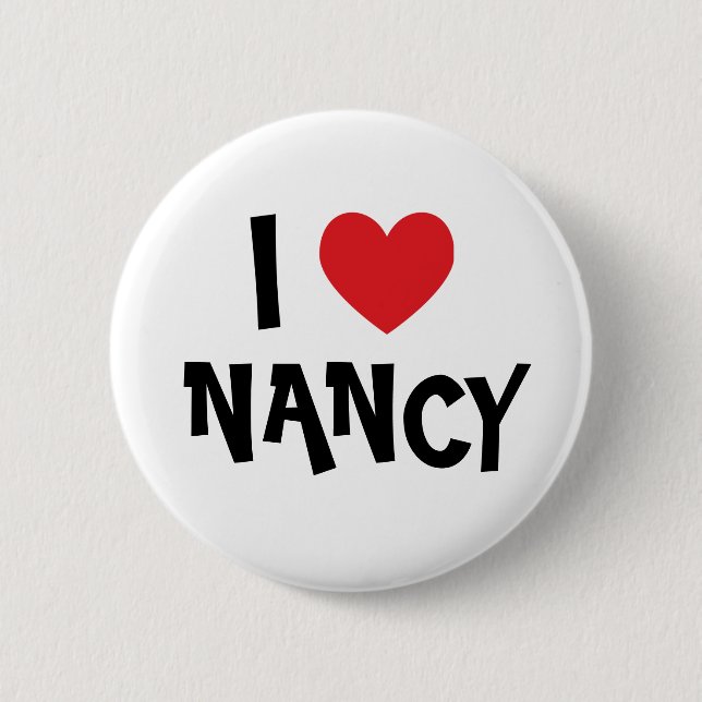 Bóton Redondo 5.08cm Eu Amo Nancy) (Frente)