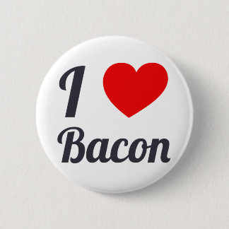 Bóton Redondo 5.08cm Eu amo o bacon