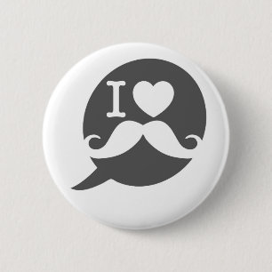 Bóton Redondo 5.08cm Eu amo o botão