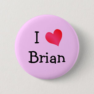 Bóton Redondo 5.08cm Eu Amo O Brian