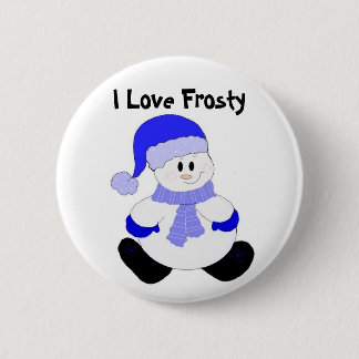 Bóton Redondo 5.08cm Eu Amo o Frosty
