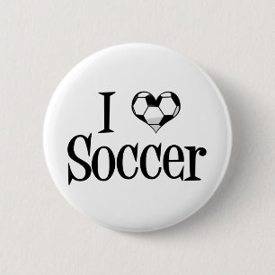 Bóton Redondo 5.08cm Eu amo o futebol