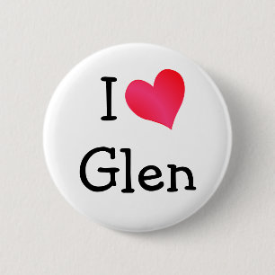 Bóton Redondo 5.08cm Eu Amo O Glen