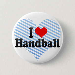 Bóton Redondo 5.08cm Eu amo o handball
