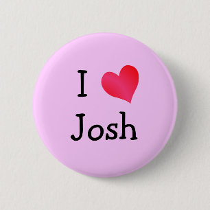 Bóton Redondo 5.08cm Eu Amo O Josh