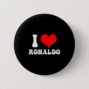 Bóton Redondo 5.08cm Eu Amo o Primeiro Nome de Ronaldo Groovy Personali