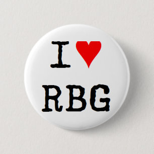 Bóton Redondo 5.08cm eu amo o rbg
