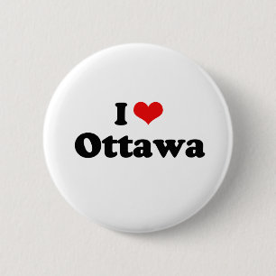 Bóton Redondo 5.08cm Eu amo o Tshirt de Ottawa