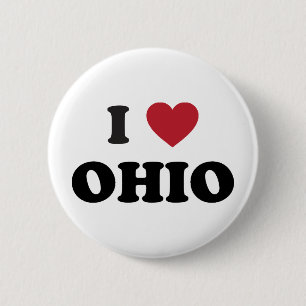 Bóton Redondo 5.08cm Eu amo Ohio