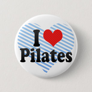 Bóton Redondo 5.08cm Eu amo Pilates