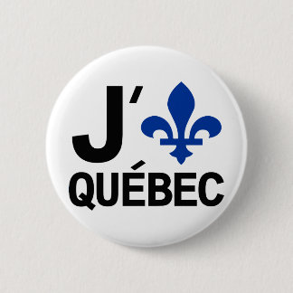 Bóton Redondo 5.08cm Eu amo Quebeque