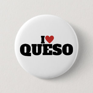 Bóton Redondo 5.08cm Eu Amo Queso