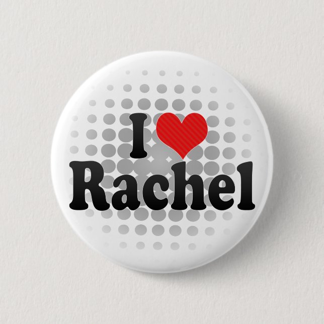 Bóton Redondo 5.08cm Eu amo Rachel (Frente)