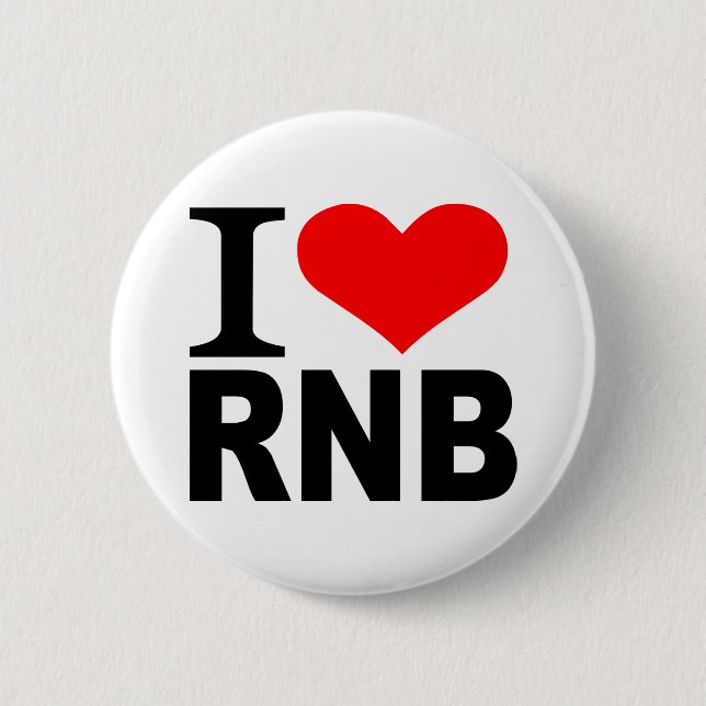Bóton Redondo 5.08cm Eu amo RnB (Frente)