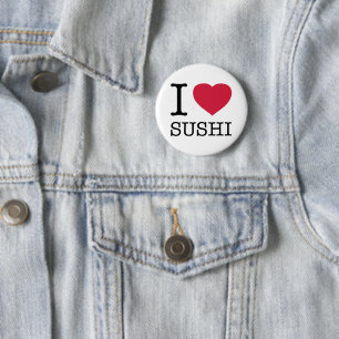 BÓTON REDONDO 5.08CM EU AMO SUSHI