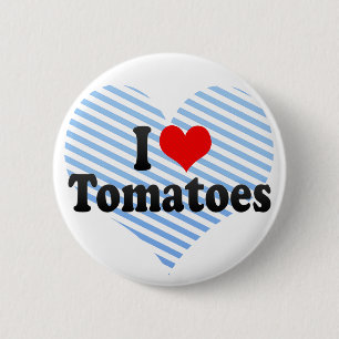 Bóton Redondo 5.08cm Eu amo tomates