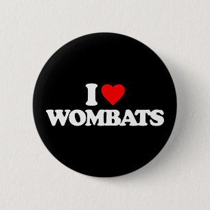 BÓTON REDONDO 5.08CM EU AMO WOMBATS