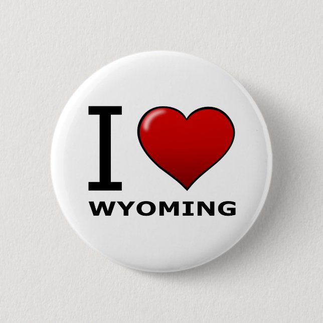BÓTON REDONDO 5.08CM EU AMO WYOMING (Frente)
