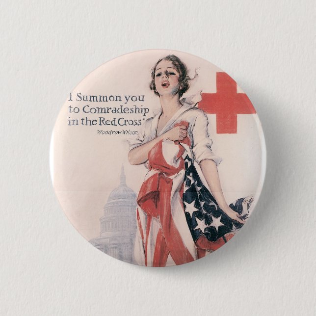 Bóton Redondo 5.08cm Eu chamo-o à camaradagem (Frente)