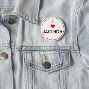 Bóton Redondo 5.08cm eu coração jacinda